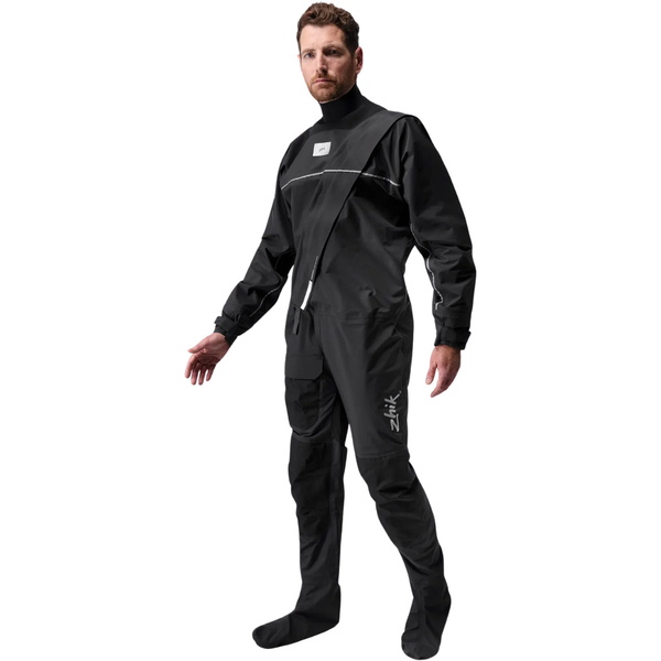 2026 Zhik Unisex Front Zip Performance Traje Seco DST-0270-U-BLK - Black